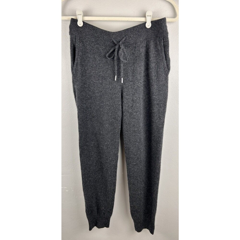 Quince 100% Cashmere Joggers Sweatpants Charcoal Cozy Lounge S